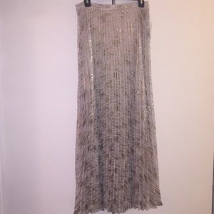 Moulinette Soeurs Accordian Skirt • Silver/Gold